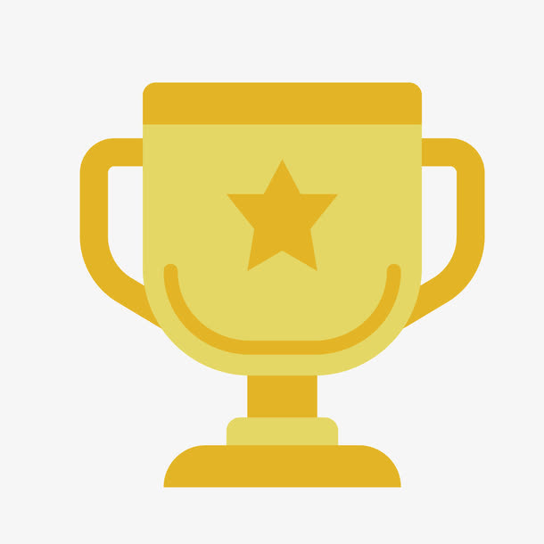 金色,奖杯,扁平化,矢量图,财富,五角星,科技[声明] 觅元素所有素材