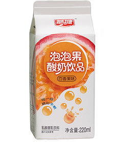 实物燕塘泡泡果酸奶免抠