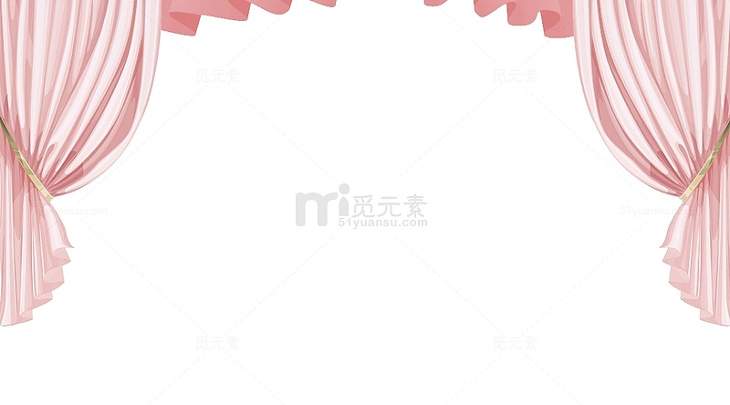 314情人节粉色帷幕边框