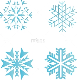 漂亮雪花素材