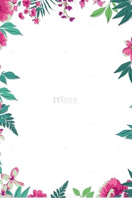 多彩美丽花朵框架