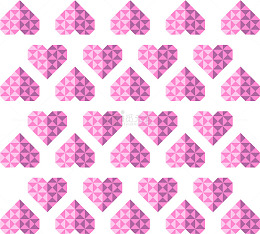 紫色情人节钻石爱心背景