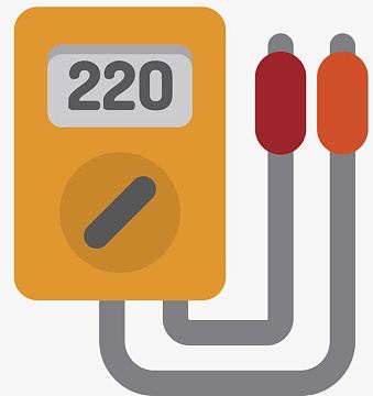 电压表矢量卡通修电装备