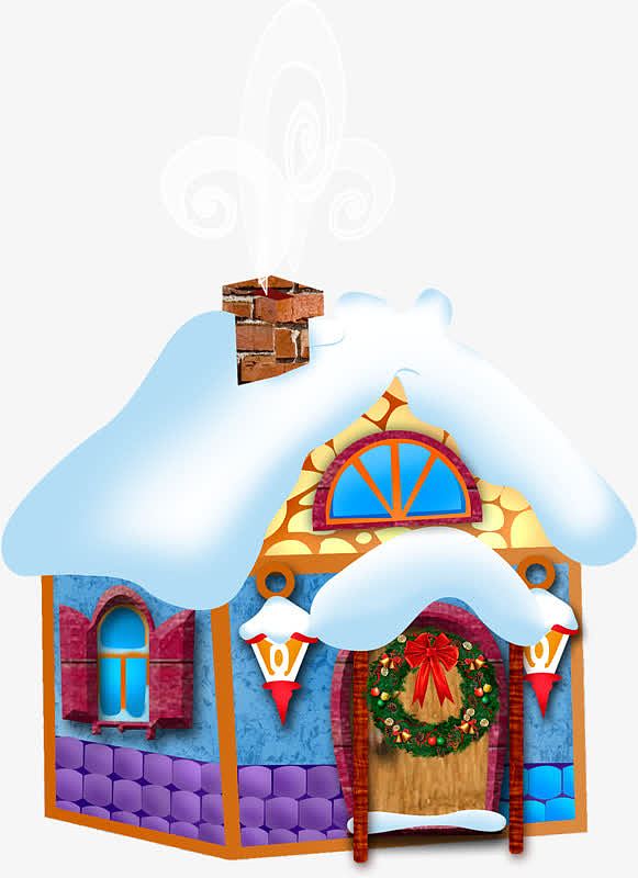 雪地里的小房子