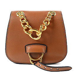 MiuMiu女士羊皮流苏装饰金