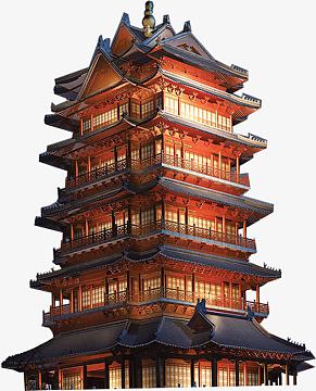 塔,淘宝素材,古代房屋