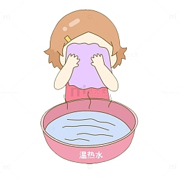 美容秘籍热水洗脸毛巾敷脸