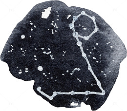 十二星座星星排样素材