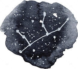 十二星座星星排样素材