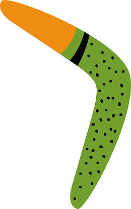 密集黑点矢量回旋镖