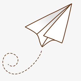 可爱小清新装饰海报装饰纸飞机