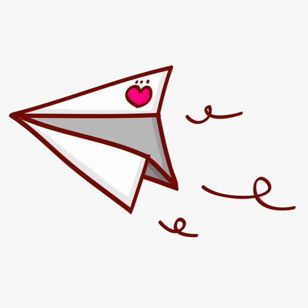 白色卡通纸飞机装饰图案素材免费下载_觅元素