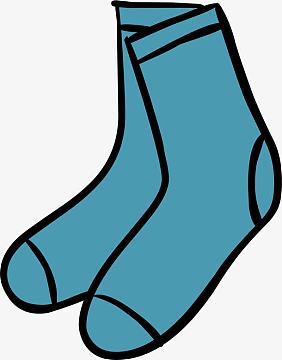 矢量卡通袜子浅色
