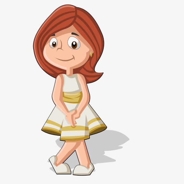 卡通优雅的儿童人物