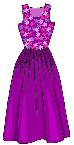 花朵裙子