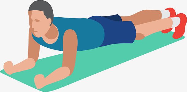 平板支撑运动素材_平板支撑运动图片元素-觅元素