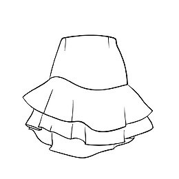 层次短裙