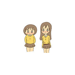 胖女孩和瘦女孩