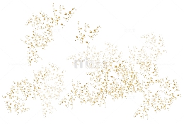 矢量手绘金粉