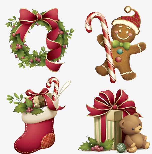 圣诞节元素图案素材免费下载_觅元素