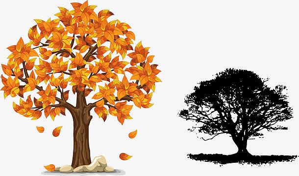 卡通大树手绘大树