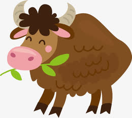 吃草的老牛免扣图