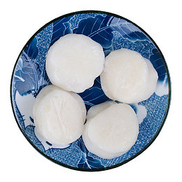 青花瓷蓝色树叶盘子海鲜水产大瑶