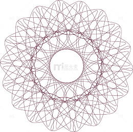 矢量螺旋花纹线条图案