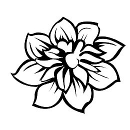 装饰花纹手绘花卉