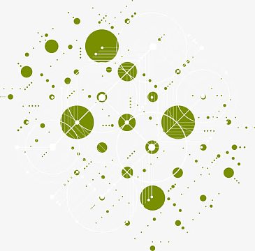 不规则图形点线装饰