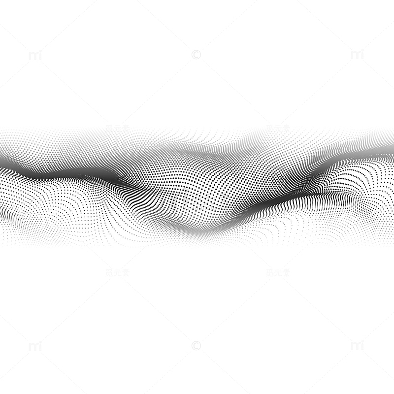 矢量动感波点网格元素图案
