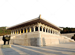 帝王陵建筑一角摄影
