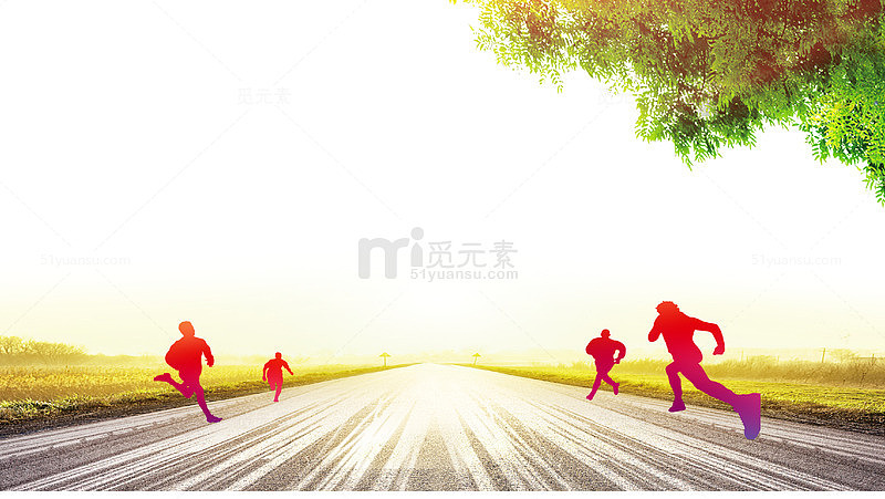 国际马拉松比赛海报背景