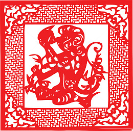 中国风传统古典剪纸窗户花纹