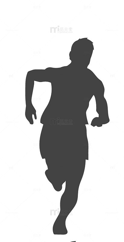 动感运动人物剪影