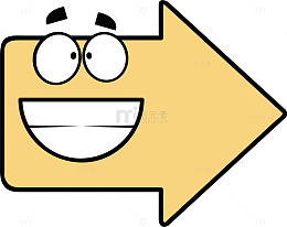 大笑的拉伸方向箭头