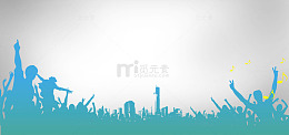 五四青年节蓝色活力装饰边框