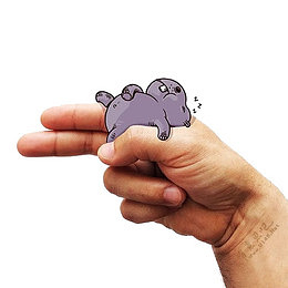 手部与卡通动物素材