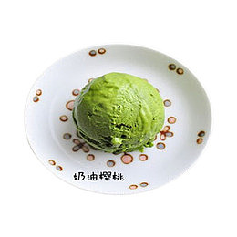 抹茶味的冰淇淋薯球
