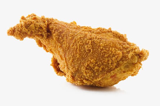 放着的脆皮炸鸡腿