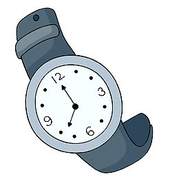 卡通手绘手表设计