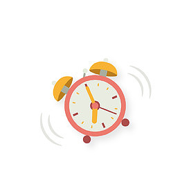 矢量手绘创意响起来闹钟