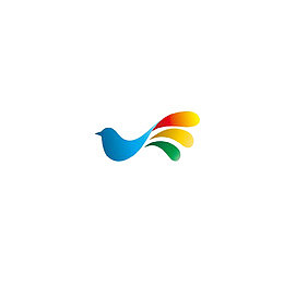 啄木鸟简笔画商标logo