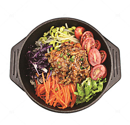 西红柿烤肉韩式拌饭