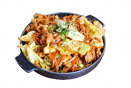 干锅包菜 PNG 手撕包菜 铁锅包菜