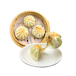 漂亮美味的早餐包子设计