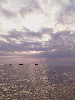 大海上的日落