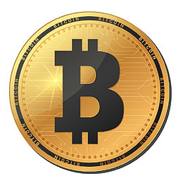 科技数字货币比特币矢量素材