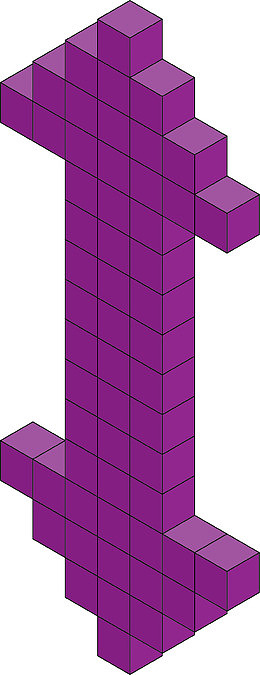 紫色马赛克上下箭头