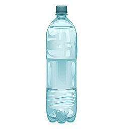 卡通矿泉水水瓶饮料瓶装饰设计